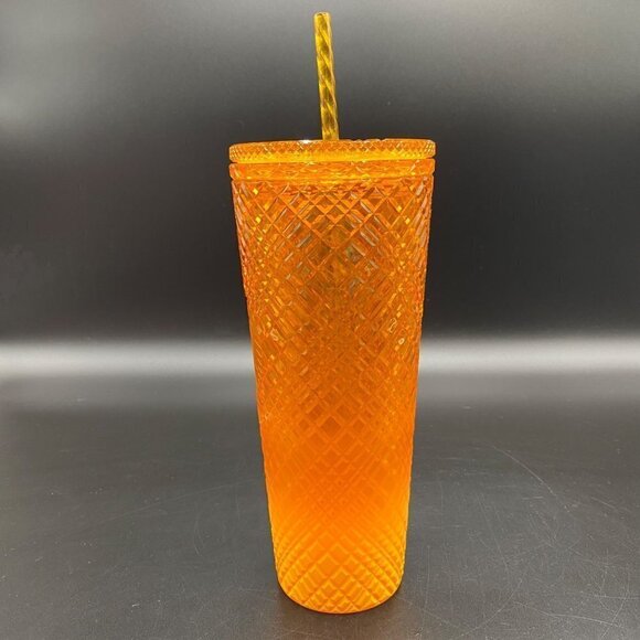 Starbucks Studded Jewel Orange Mango Ombre Tumbler 24oz - Picture 3 of 8